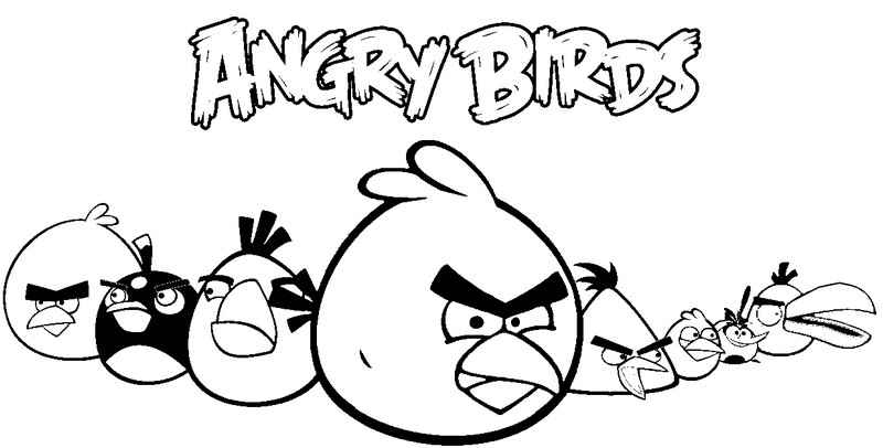 Disegno da colorare: Angry Birds (Cartoni animati) #25111 - Pagine da Colorare Stampabili Gratuite