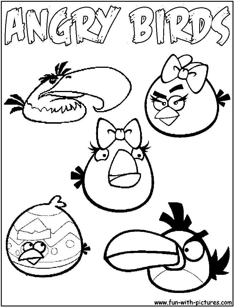 Disegno da colorare: Angry Birds (Cartoni animati) #25127 - Pagine da Colorare Stampabili Gratuite