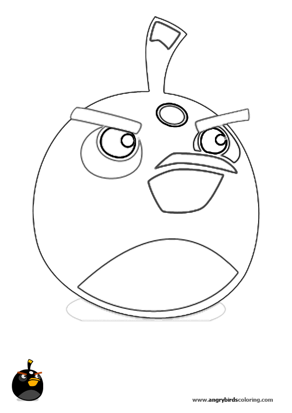 Disegno da colorare: Angry Birds (Cartoni animati) #25140 - Pagine da Colorare Stampabili Gratuite