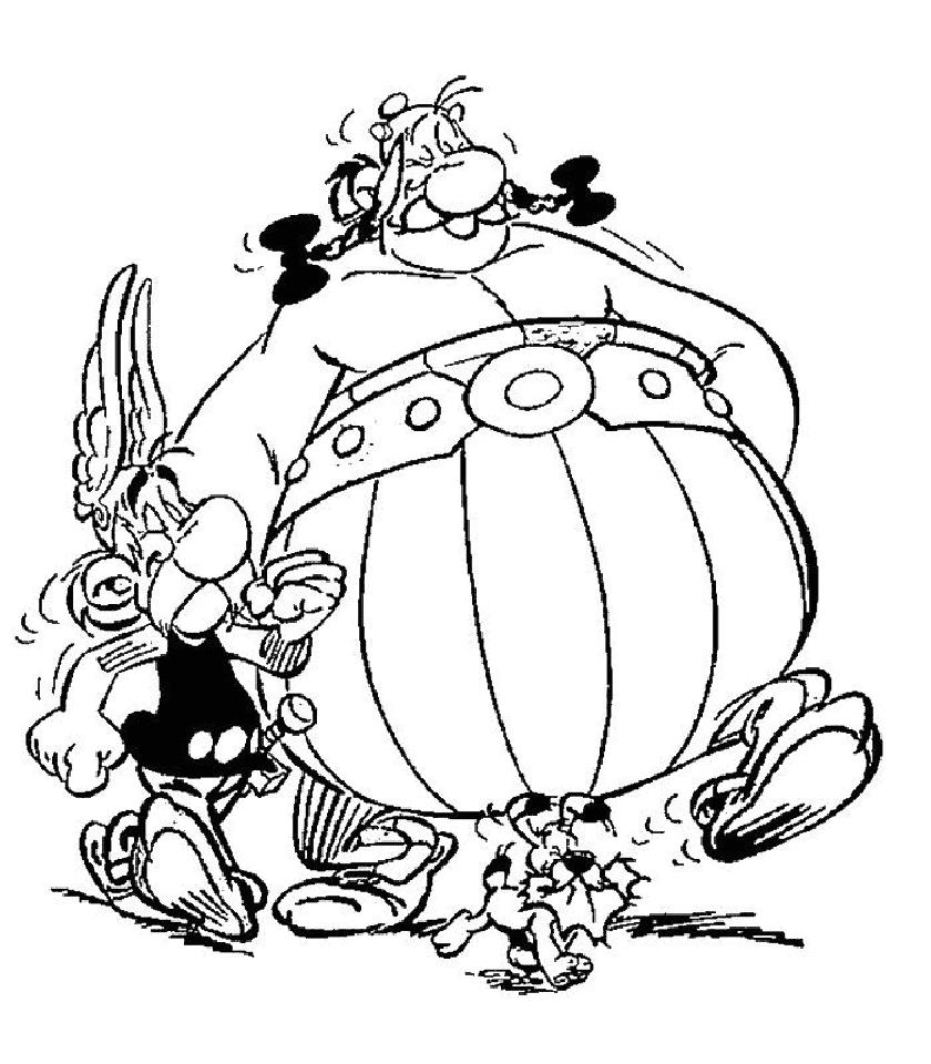 Disegno da colorare: Asterix e Obelix (Cartoni animati) #24373 - Pagine da Colorare Stampabili Gratuite