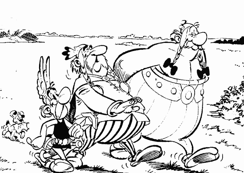 Disegno da colorare: Asterix e Obelix (Cartoni animati) #24378 - Pagine da Colorare Stampabili Gratuite