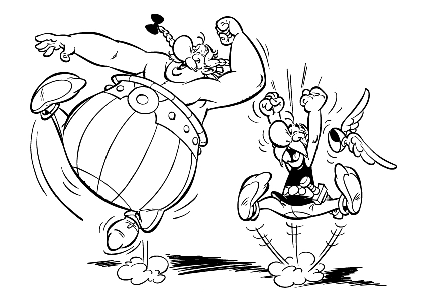 Disegno da colorare: Asterix e Obelix (Cartoni animati) #24382 - Pagine da Colorare Stampabili Gratuite