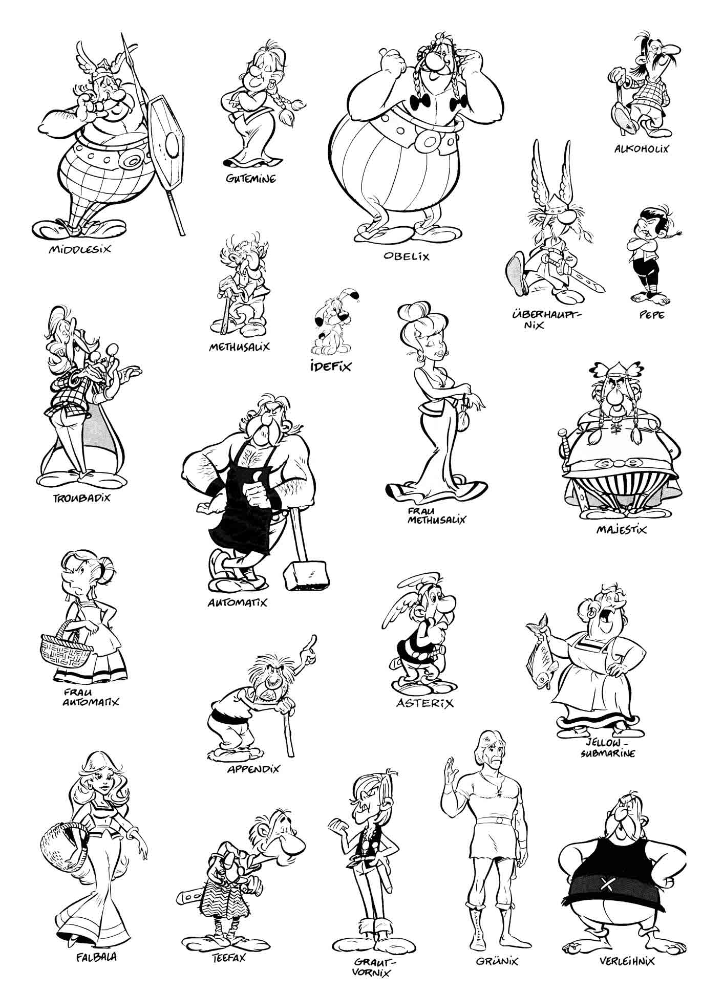 Disegno da colorare: Asterix e Obelix (Cartoni animati) #24396 - Pagine da Colorare Stampabili Gratuite