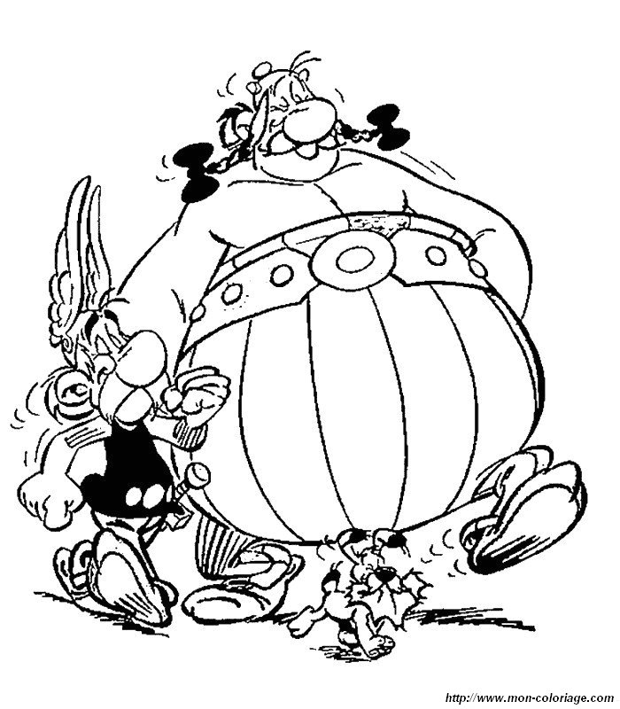 Disegno da colorare: Asterix e Obelix (Cartoni animati) #24424 - Pagine da Colorare Stampabili Gratuite