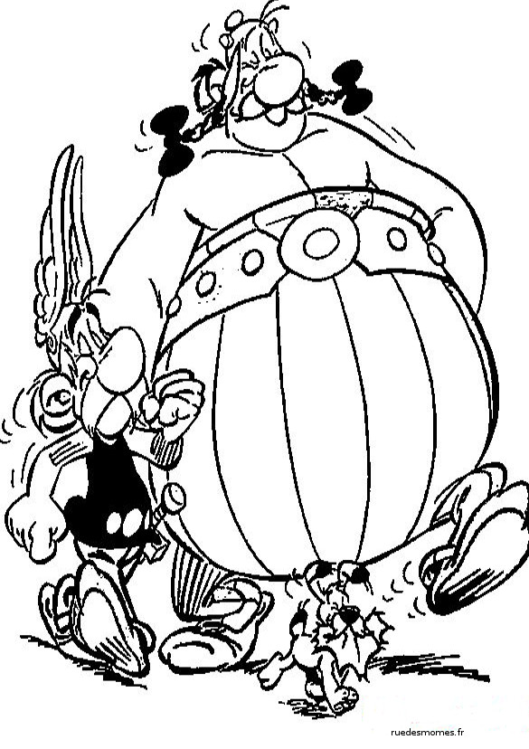 Disegno da colorare: Asterix e Obelix (Cartoni animati) #24486 - Pagine da Colorare Stampabili Gratuite