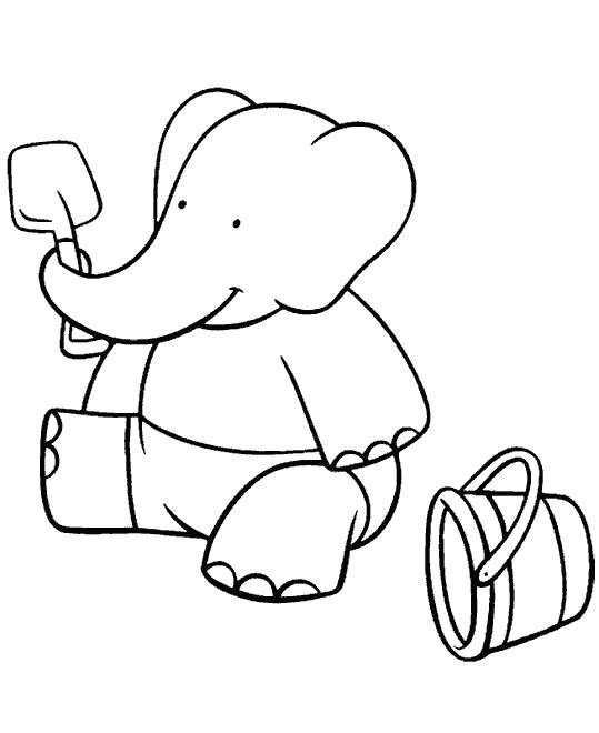 Disegno da colorare: babar (Cartoni animati) #27880 - Pagine da Colorare Stampabili Gratuite