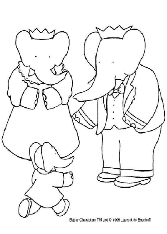 Disegno da colorare: babar (Cartoni animati) #27924 - Pagine da Colorare Stampabili Gratuite