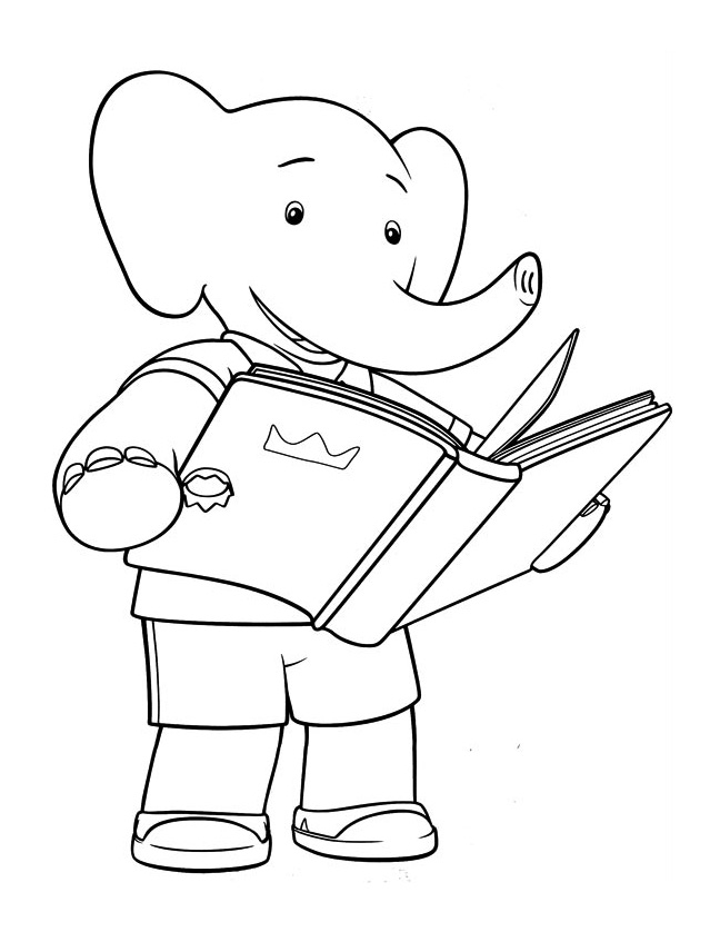 Disegno da colorare: babar (Cartoni animati) #27934 - Pagine da Colorare Stampabili Gratuite