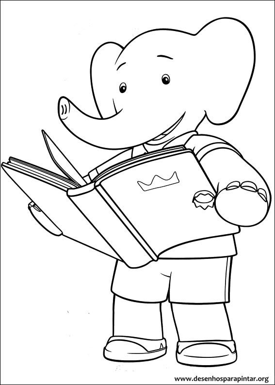 Disegno da colorare: babar (Cartoni animati) #27943 - Pagine da Colorare Stampabili Gratuite