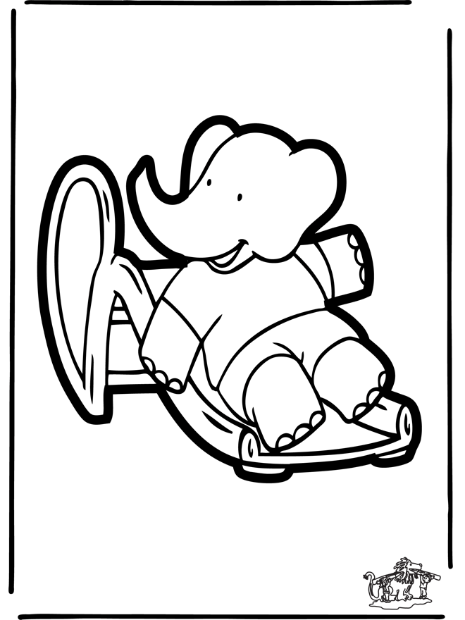 Disegno da colorare: babar (Cartoni animati) #27956 - Pagine da Colorare Stampabili Gratuite