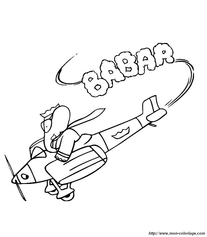 Disegno da colorare: babar (Cartoni animati) #28067 - Pagine da Colorare Stampabili Gratuite