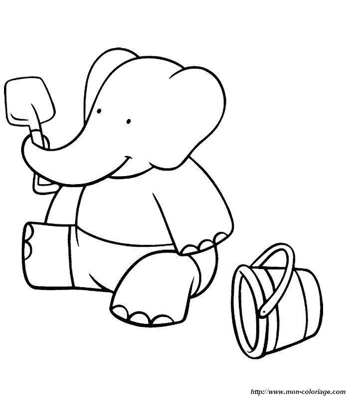 Disegno da colorare: babar (Cartoni animati) #28112 - Pagine da Colorare Stampabili Gratuite