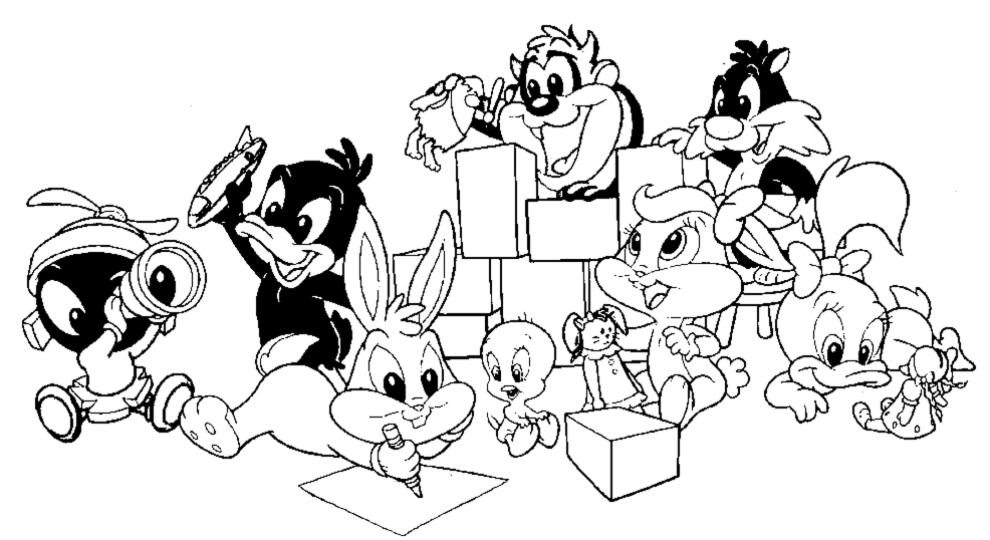 Disegno da colorare: baby looney tunes (Cartoni animati) #26638 - Pagine da Colorare Stampabili Gratuite