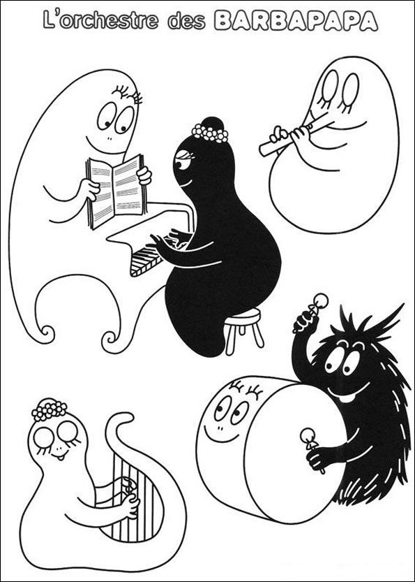 Disegno da colorare: Barbapapà (Cartoni animati) #36462 - Pagine da Colorare Stampabili Gratuite