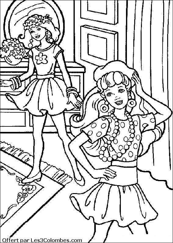 Disegno da colorare: Barbie (Cartoni animati) #27605 - Pagine da Colorare Stampabili Gratuite