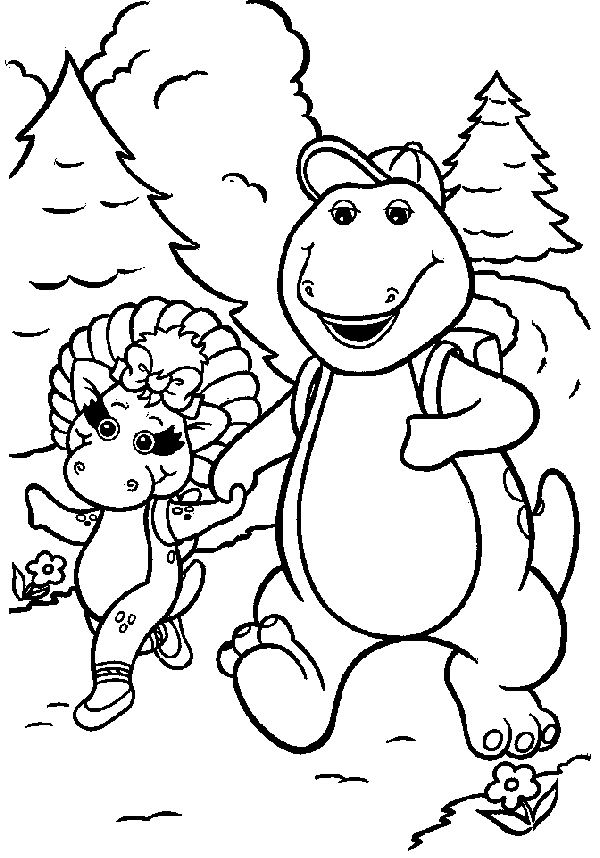 Disegno da colorare: Barney e i suoi amici (Cartoni animati) #40914 - Pagine da Colorare Stampabili Gratuite