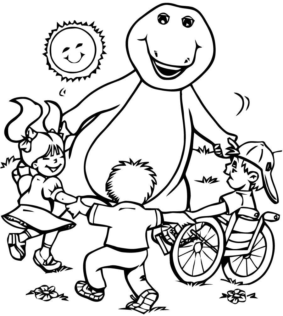 Disegno da colorare: Barney e i suoi amici (Cartoni animati) #41037 - Pagine da Colorare Stampabili Gratuite