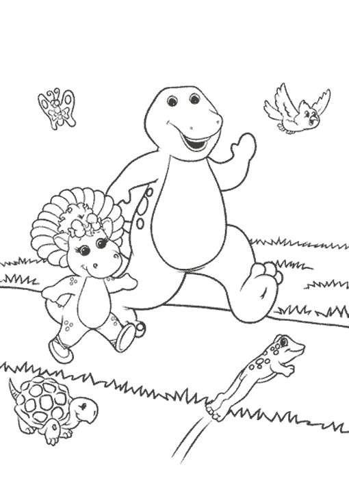 Disegno da colorare: Barney e i suoi amici (Cartoni animati) #41042 - Pagine da Colorare Stampabili Gratuite