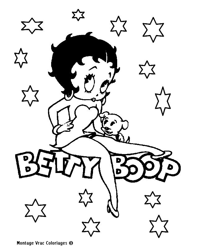Disegno da colorare: Betty Boop (Cartoni animati) #25911 - Pagine da Colorare Stampabili Gratuite