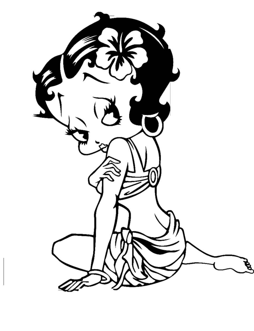 Disegno da colorare: Betty Boop (Cartoni animati) #25912 - Pagine da Colorare Stampabili Gratuite