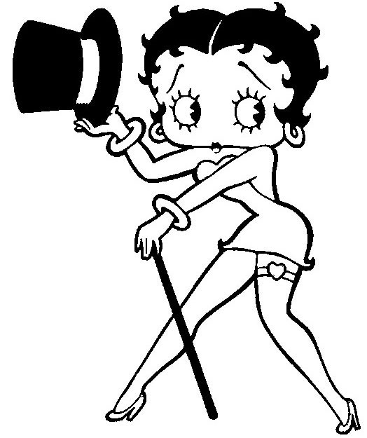 Disegno da colorare: Betty Boop (Cartoni animati) #25913 - Pagine da Colorare Stampabili Gratuite