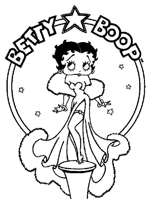 Disegno da colorare: Betty Boop (Cartoni animati) #25915 - Pagine da Colorare Stampabili Gratuite