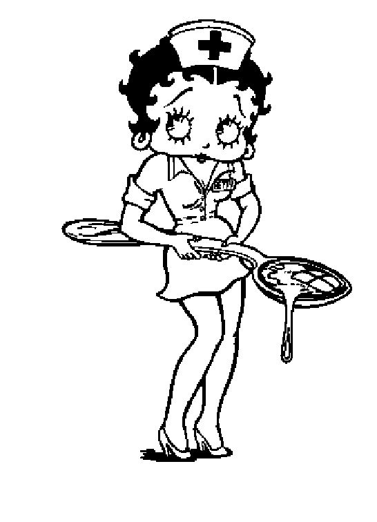 Disegno da colorare: Betty Boop (Cartoni animati) #25919 - Pagine da Colorare Stampabili Gratuite