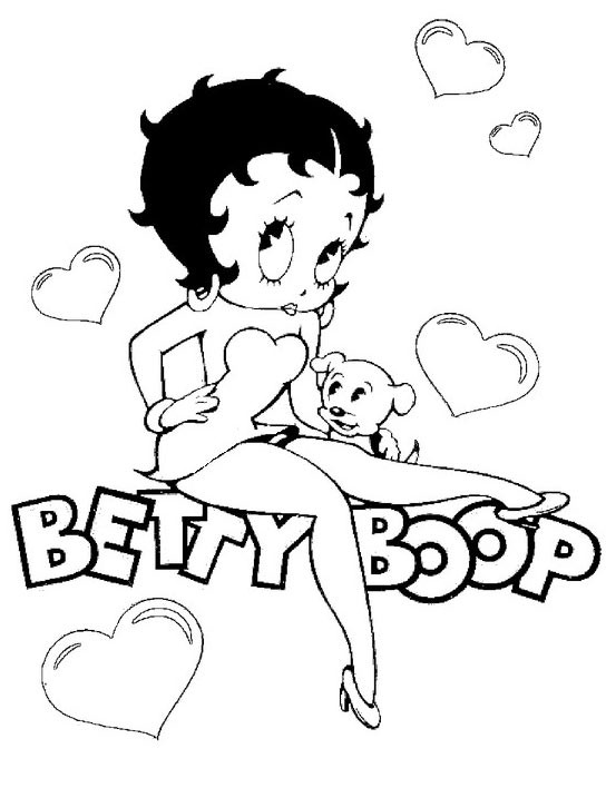 Disegno da colorare: Betty Boop (Cartoni animati) #25920 - Pagine da Colorare Stampabili Gratuite