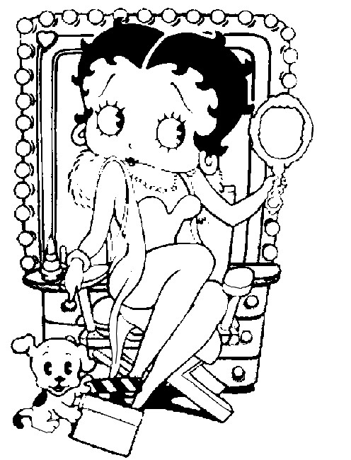 Disegno da colorare: Betty Boop (Cartoni animati) #25921 - Pagine da Colorare Stampabili Gratuite