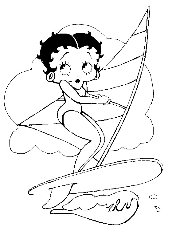 Disegno da colorare: Betty Boop (Cartoni animati) #25927 - Pagine da Colorare Stampabili Gratuite
