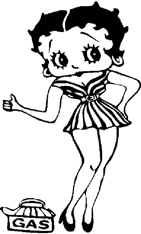 Disegno da colorare: Betty Boop (Cartoni animati) #25934 - Pagine da Colorare Stampabili Gratuite