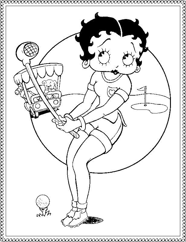 Disegno da colorare: Betty Boop (Cartoni animati) #25938 - Pagine da Colorare Stampabili Gratuite