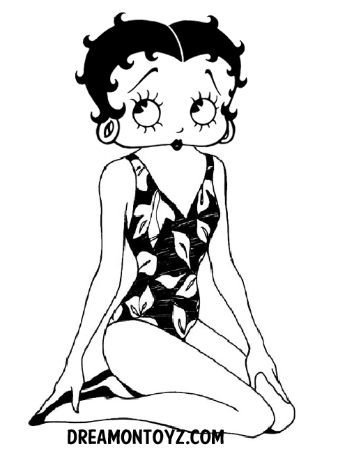 Disegno da colorare: Betty Boop (Cartoni animati) #25947 - Pagine da Colorare Stampabili Gratuite