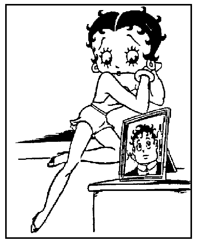 Disegno da colorare: Betty Boop (Cartoni animati) #25953 - Pagine da Colorare Stampabili Gratuite