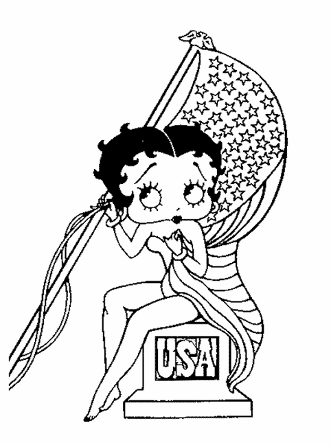 Disegno da colorare: Betty Boop (Cartoni animati) #25956 - Pagine da Colorare Stampabili Gratuite