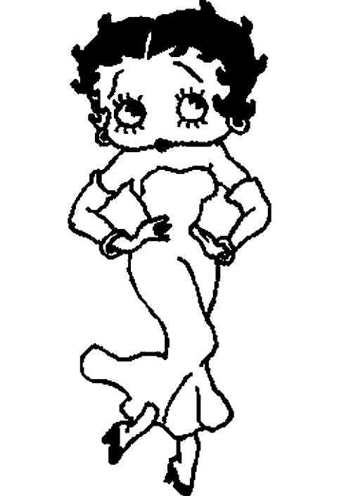 Disegno da colorare: Betty Boop (Cartoni animati) #25957 - Pagine da Colorare Stampabili Gratuite