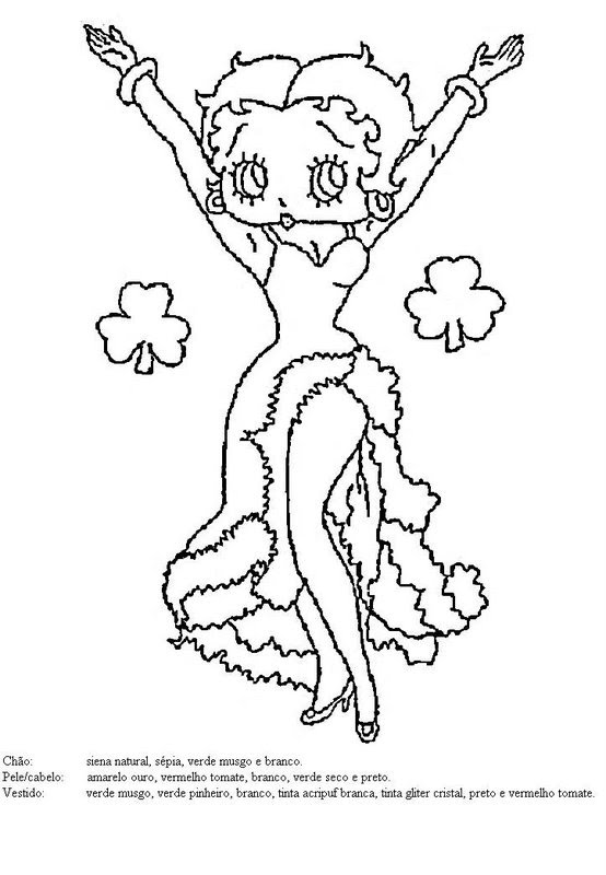 Disegno da colorare: Betty Boop (Cartoni animati) #25958 - Pagine da Colorare Stampabili Gratuite