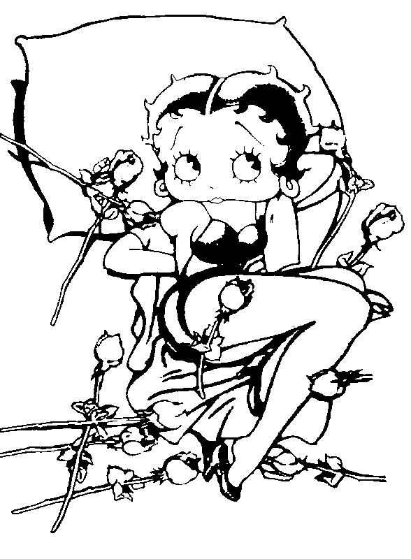 Disegno da colorare: Betty Boop (Cartoni animati) #25971 - Pagine da Colorare Stampabili Gratuite