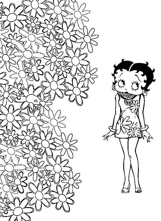 Disegno da colorare: Betty Boop (Cartoni animati) #25973 - Pagine da Colorare Stampabili Gratuite