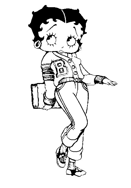 Disegno da colorare: Betty Boop (Cartoni animati) #25975 - Pagine da Colorare Stampabili Gratuite