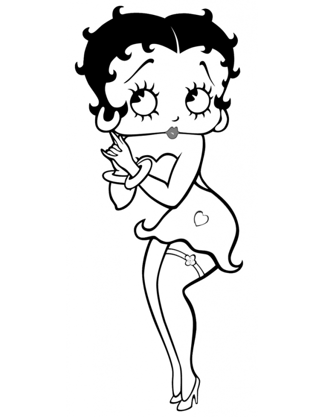 Disegno da colorare: Betty Boop (Cartoni animati) #25978 - Pagine da Colorare Stampabili Gratuite