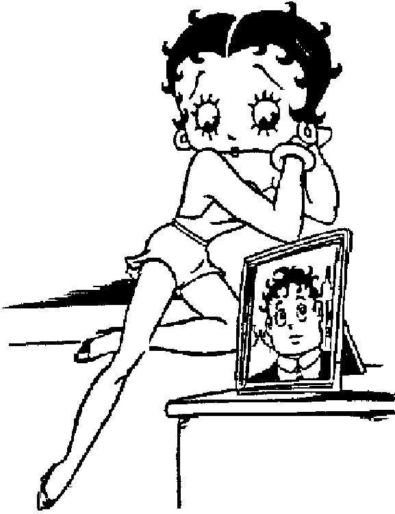 Disegno da colorare: Betty Boop (Cartoni animati) #25982 - Pagine da Colorare Stampabili Gratuite