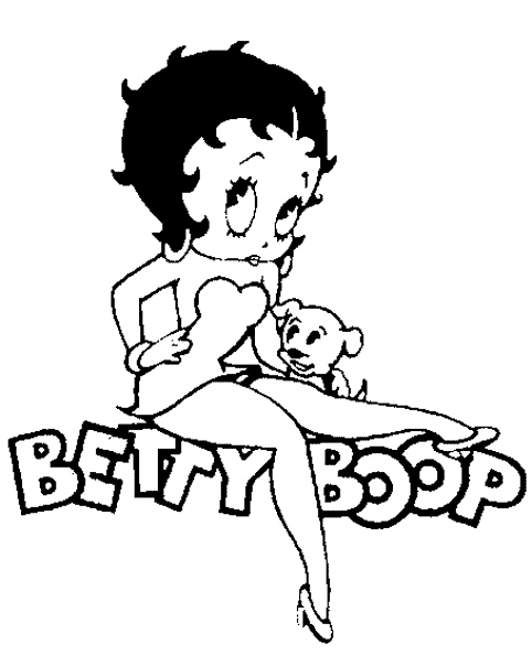 Disegno da colorare: Betty Boop (Cartoni animati) #25986 - Pagine da Colorare Stampabili Gratuite