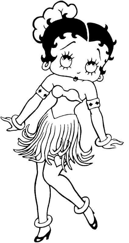 Disegno da colorare: Betty Boop (Cartoni animati) #25988 - Pagine da Colorare Stampabili Gratuite