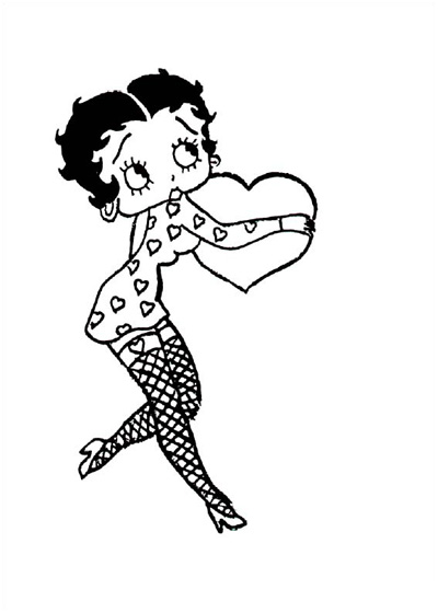 Disegno da colorare: Betty Boop (Cartoni animati) #25995 - Pagine da Colorare Stampabili Gratuite
