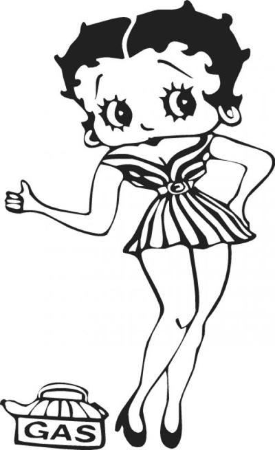 Disegno da colorare: Betty Boop (Cartoni animati) #26010 - Pagine da Colorare Stampabili Gratuite