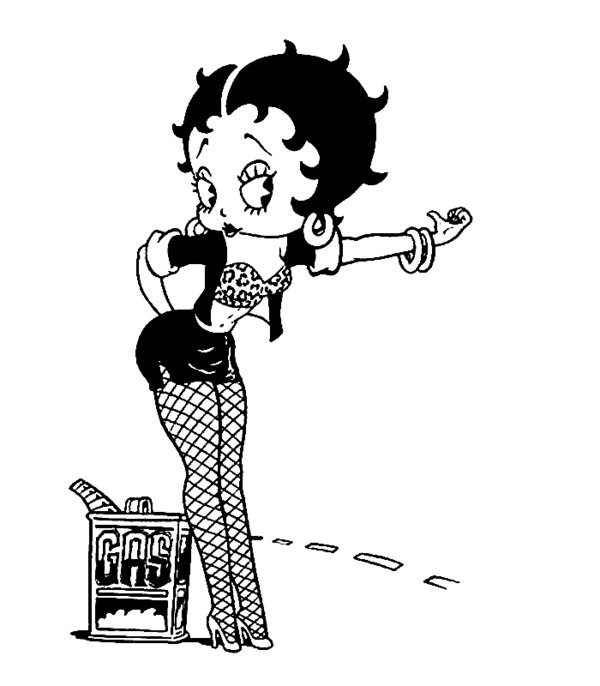 Disegno da colorare: Betty Boop (Cartoni animati) #26012 - Pagine da Colorare Stampabili Gratuite