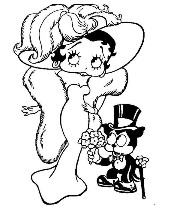 Disegno da colorare: Betty Boop (Cartoni animati) #26026 - Pagine da Colorare Stampabili Gratuite