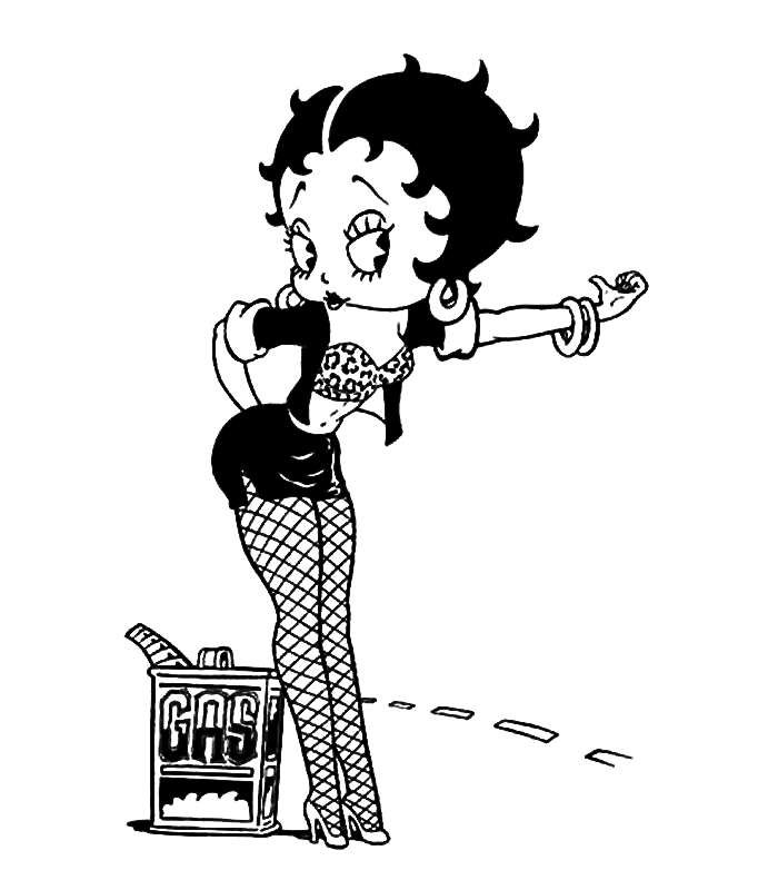 Disegno da colorare: Betty Boop (Cartoni animati) #26038 - Pagine da Colorare Stampabili Gratuite