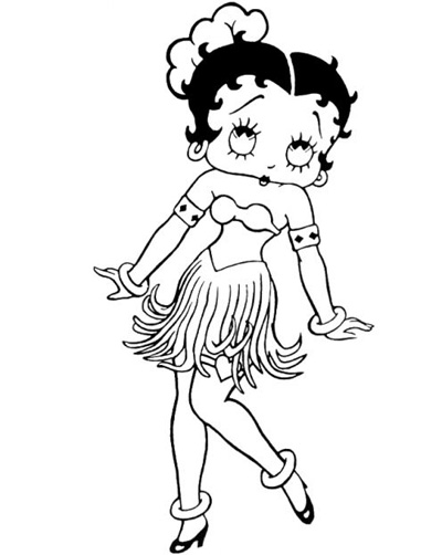 Disegno da colorare: Betty Boop (Cartoni animati) #26052 - Pagine da Colorare Stampabili Gratuite